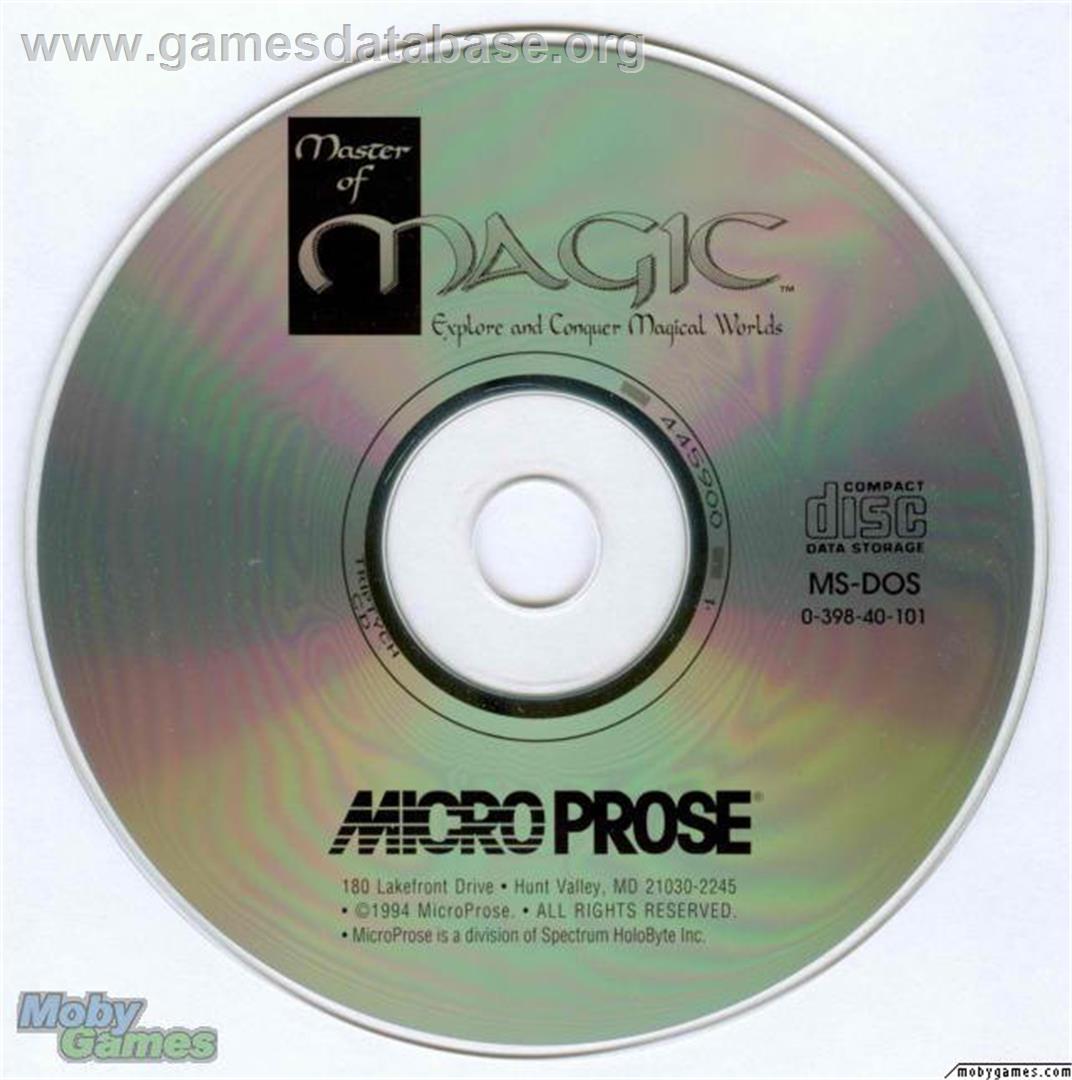 Master of Magic - Microsoft DOS - Artwork - Disc