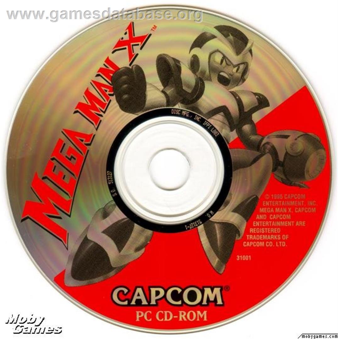 Mega Man X - Microsoft DOS - Artwork - Disc