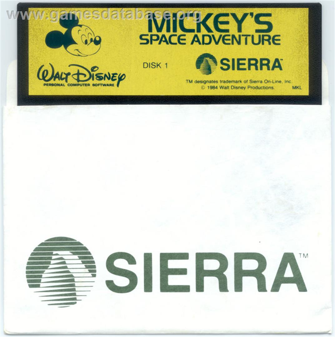 Mickey's Space Adventure - Microsoft DOS - Artwork - Disc