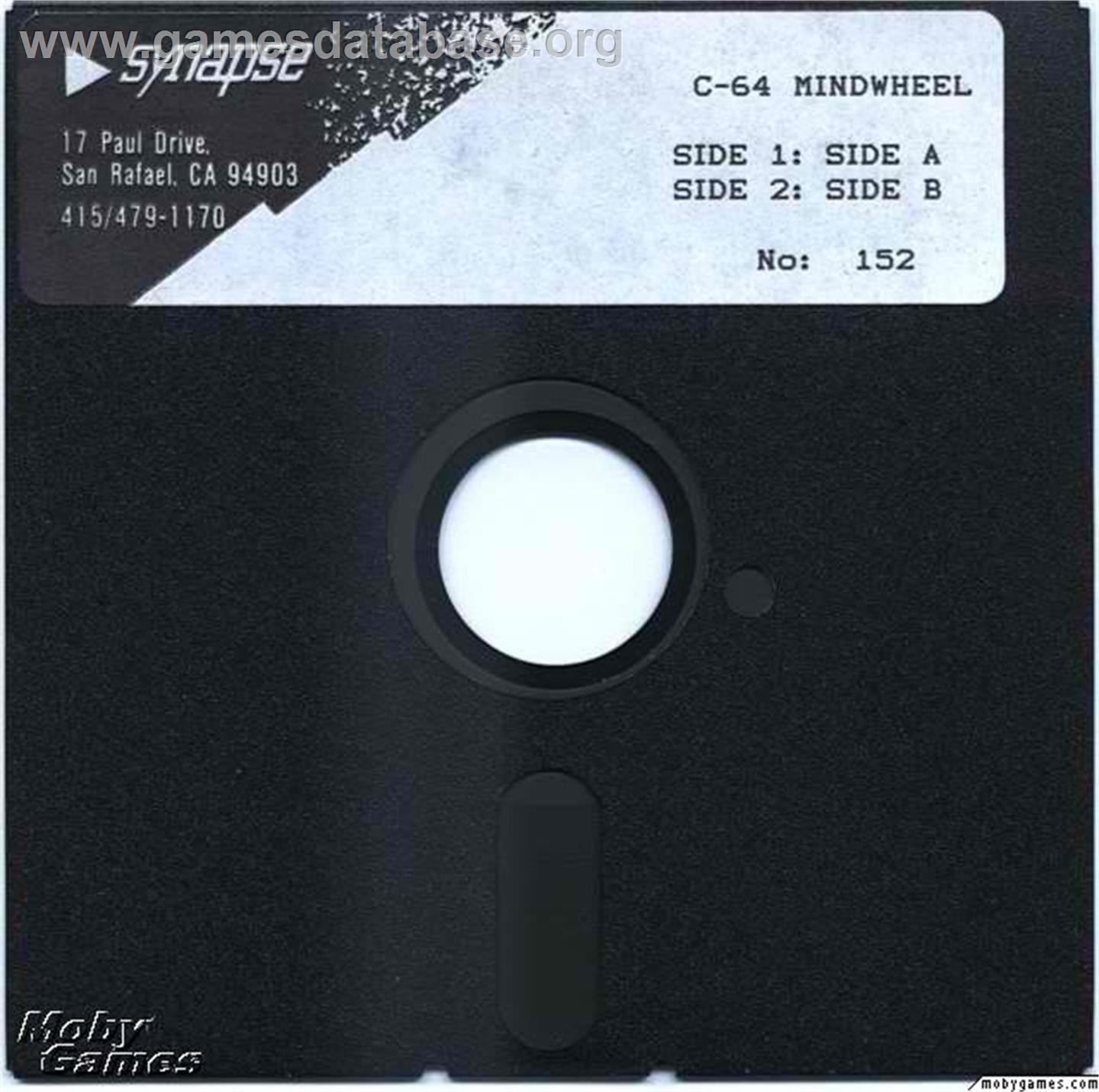 Mindwheel - Microsoft DOS - Artwork - Disc