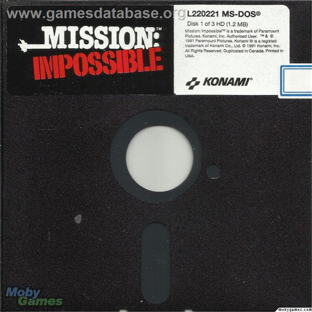 Mission Impossible - Microsoft DOS - Artwork - Disc