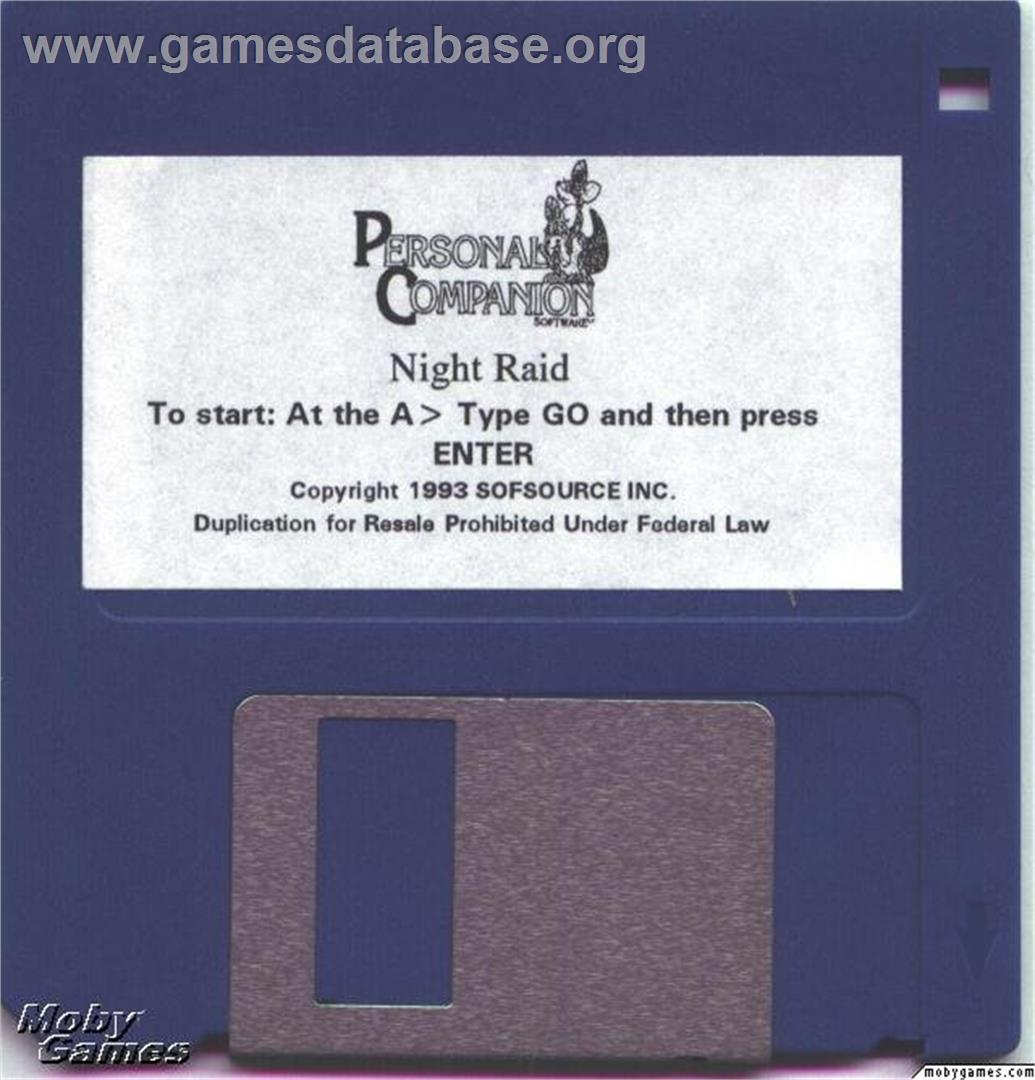 Night Raid - Microsoft DOS - Artwork - Disc