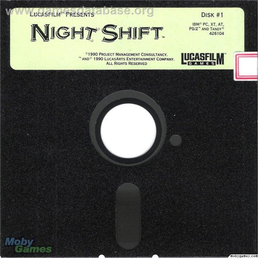 Night Shift - Microsoft DOS - Artwork - Disc