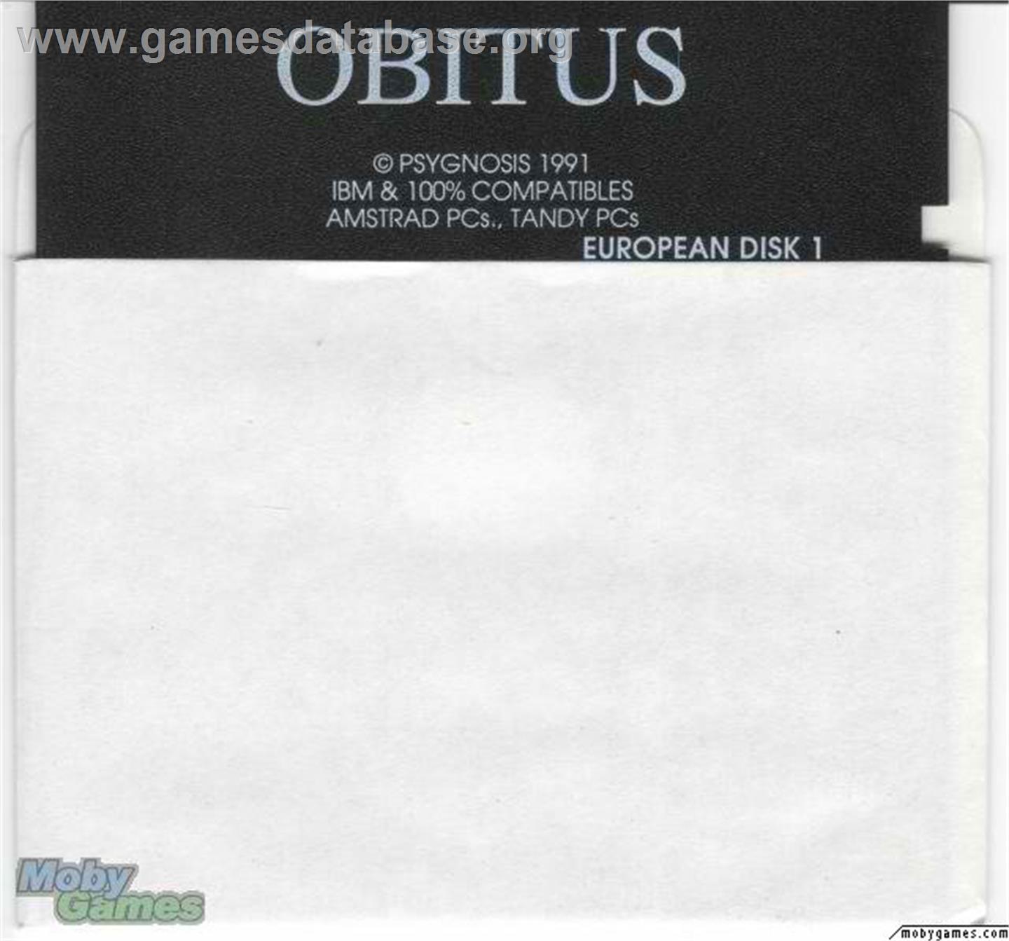 Obitus - Microsoft DOS - Artwork - Disc