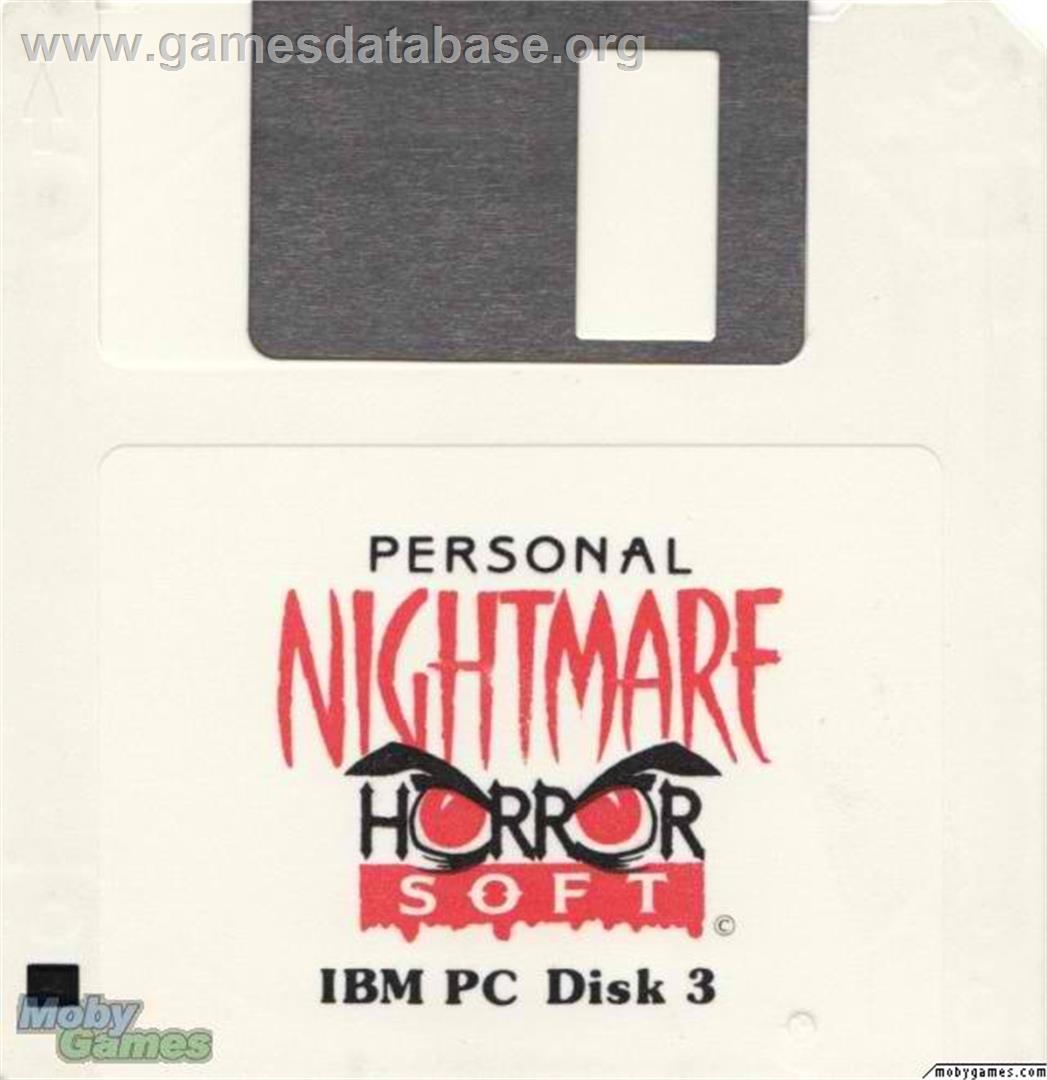 Personal Nightmare - Microsoft DOS - Artwork - Disc