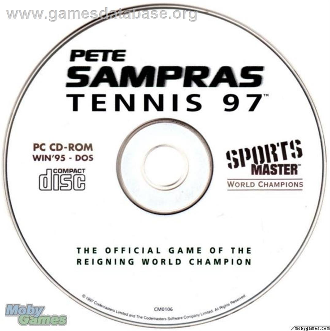 Pete Sampras Tennis 97 - Microsoft DOS - Artwork - Disc