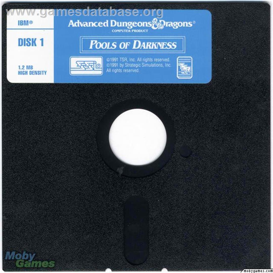 Pools of Darkness - Microsoft DOS - Artwork - Disc