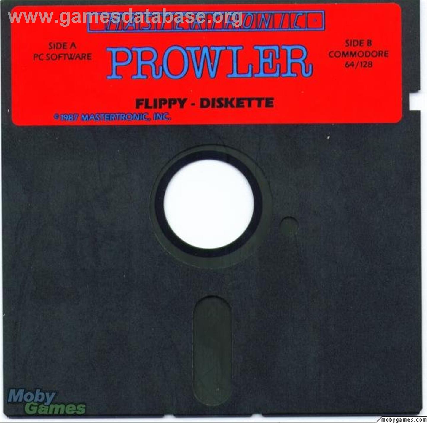 Prowler - Microsoft DOS - Artwork - Disc
