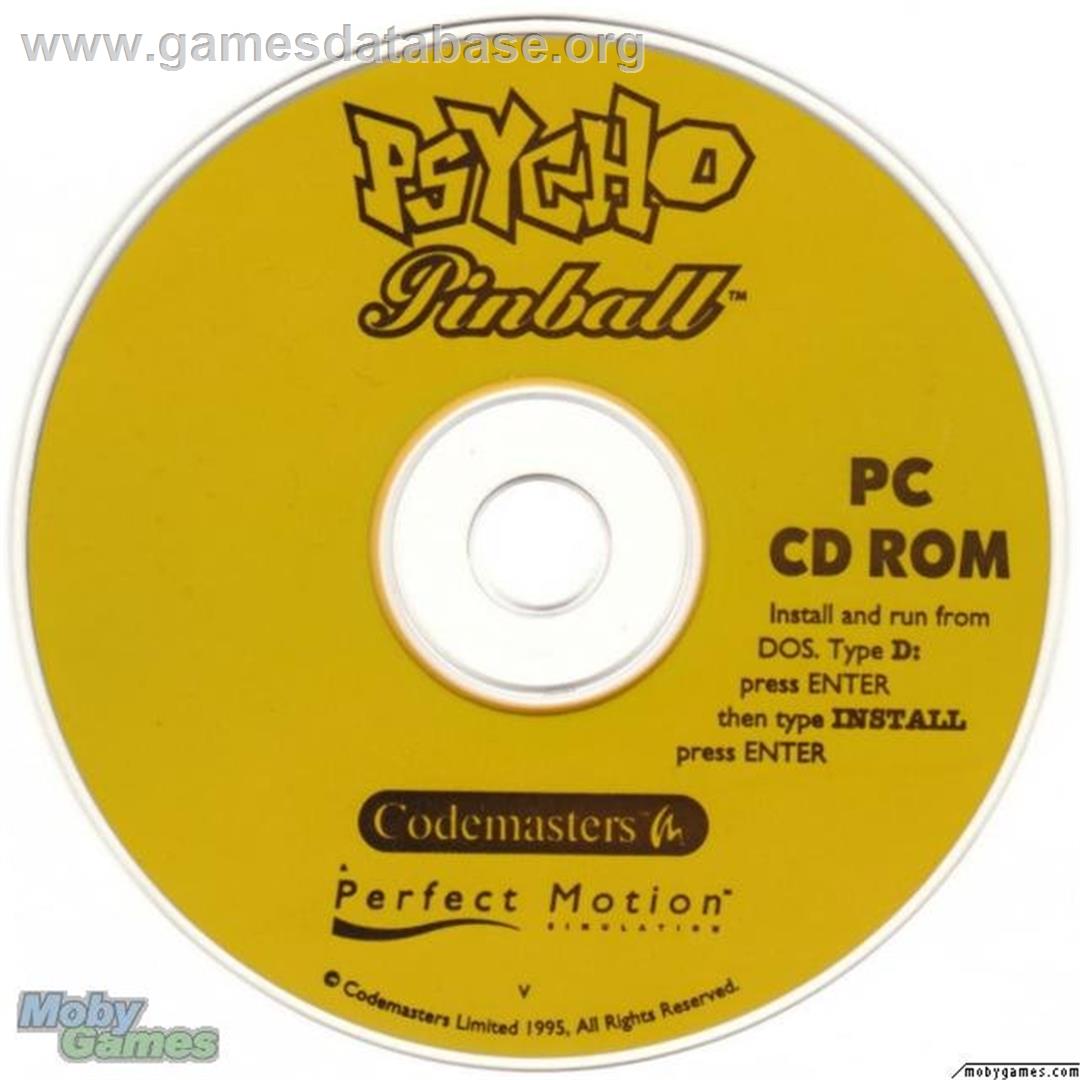 Psycho Pinball - Microsoft DOS - Artwork - Disc