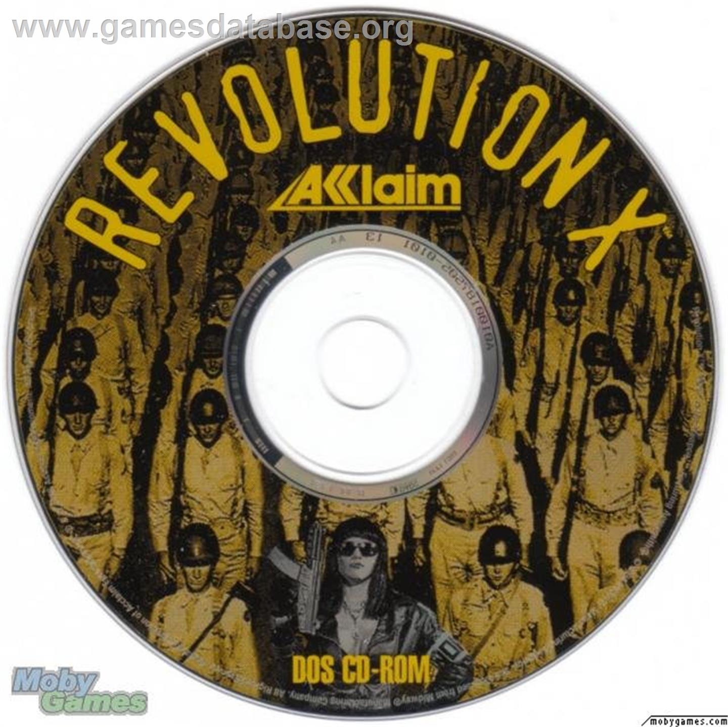 Revolution X - Microsoft DOS - Artwork - Disc