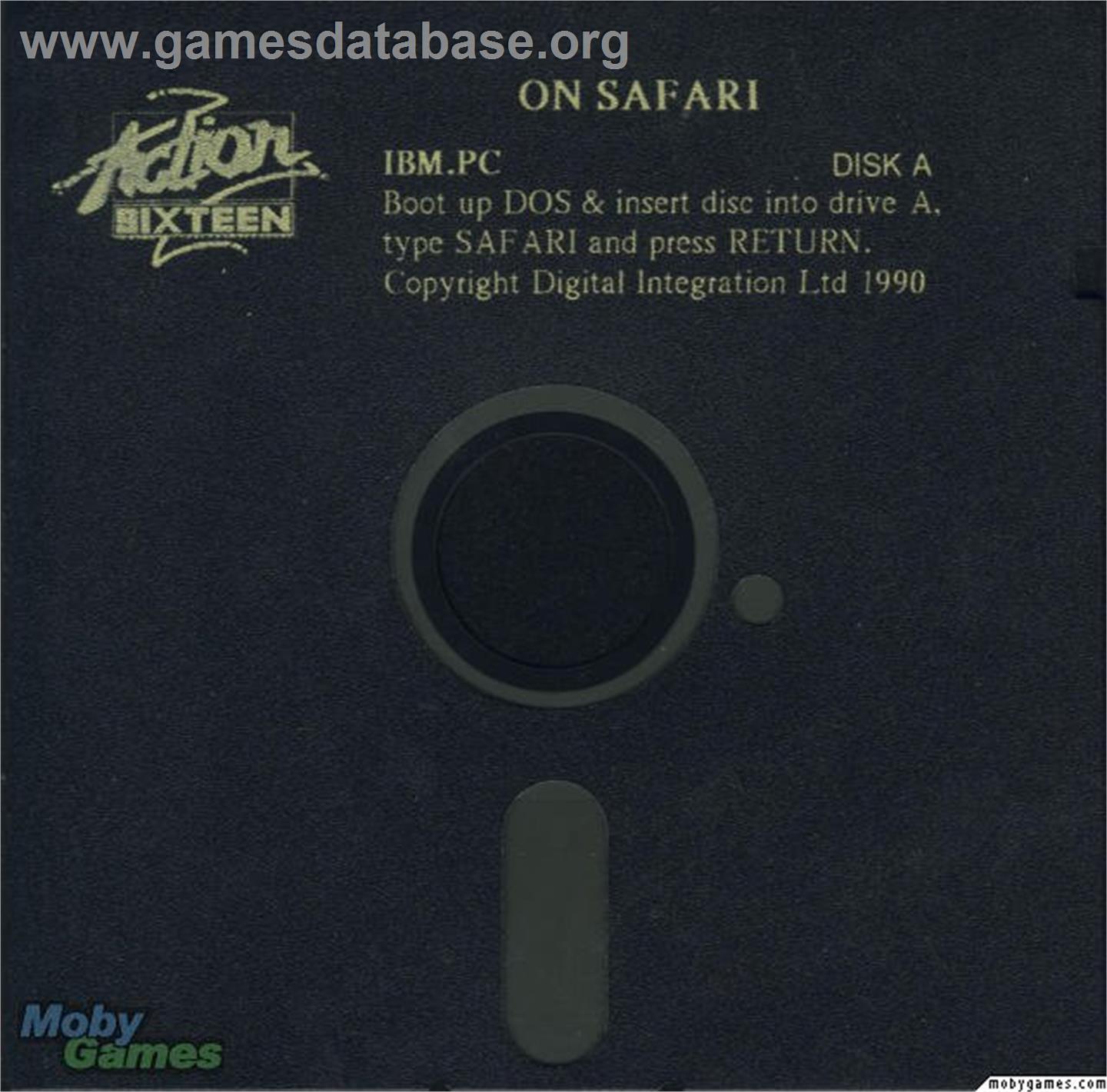 Safari Guns - Microsoft DOS - Artwork - Disc
