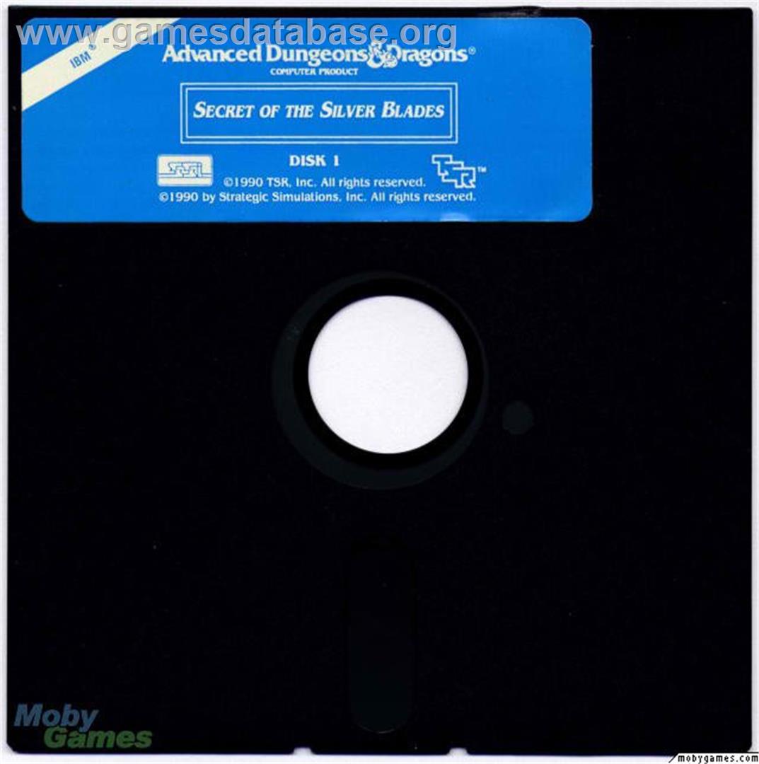 Secret of the Silver Blades - Microsoft DOS - Artwork - Disc