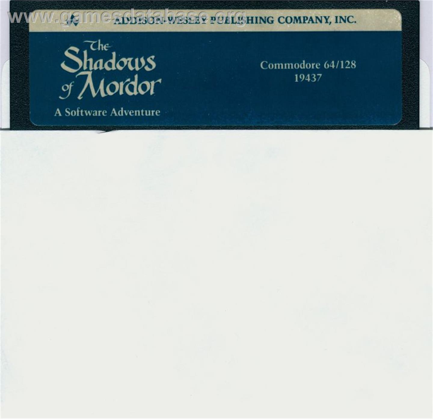 Shadows of Mordor - Microsoft DOS - Artwork - Disc