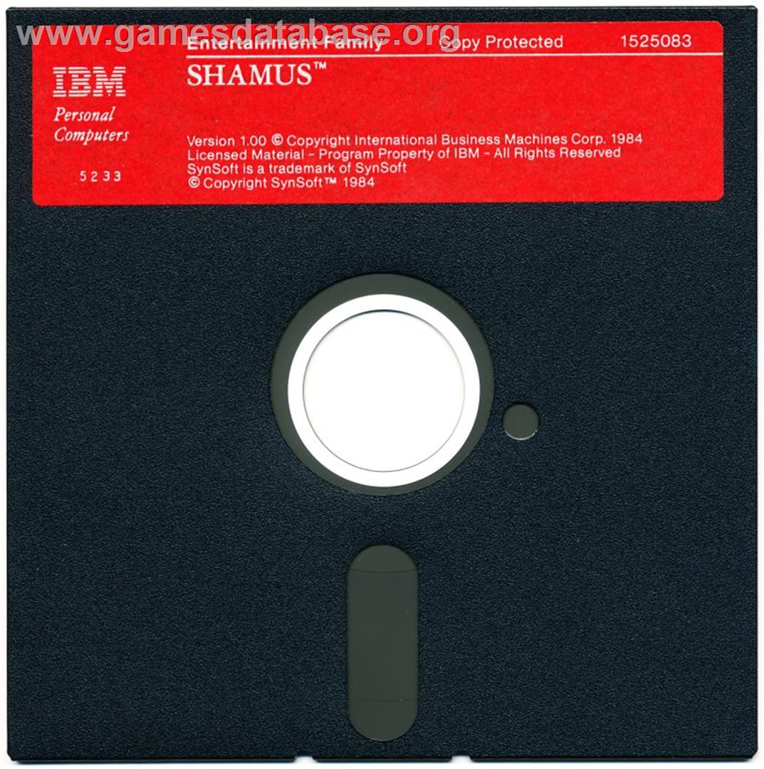Shamus - Microsoft DOS - Artwork - Disc