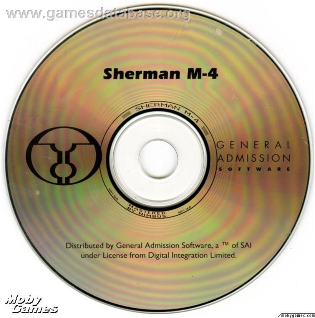 Sherman M4 - Microsoft DOS - Artwork - Disc