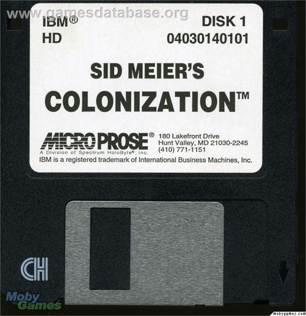 Sid Meier's Colonization - Microsoft DOS - Artwork - Disc