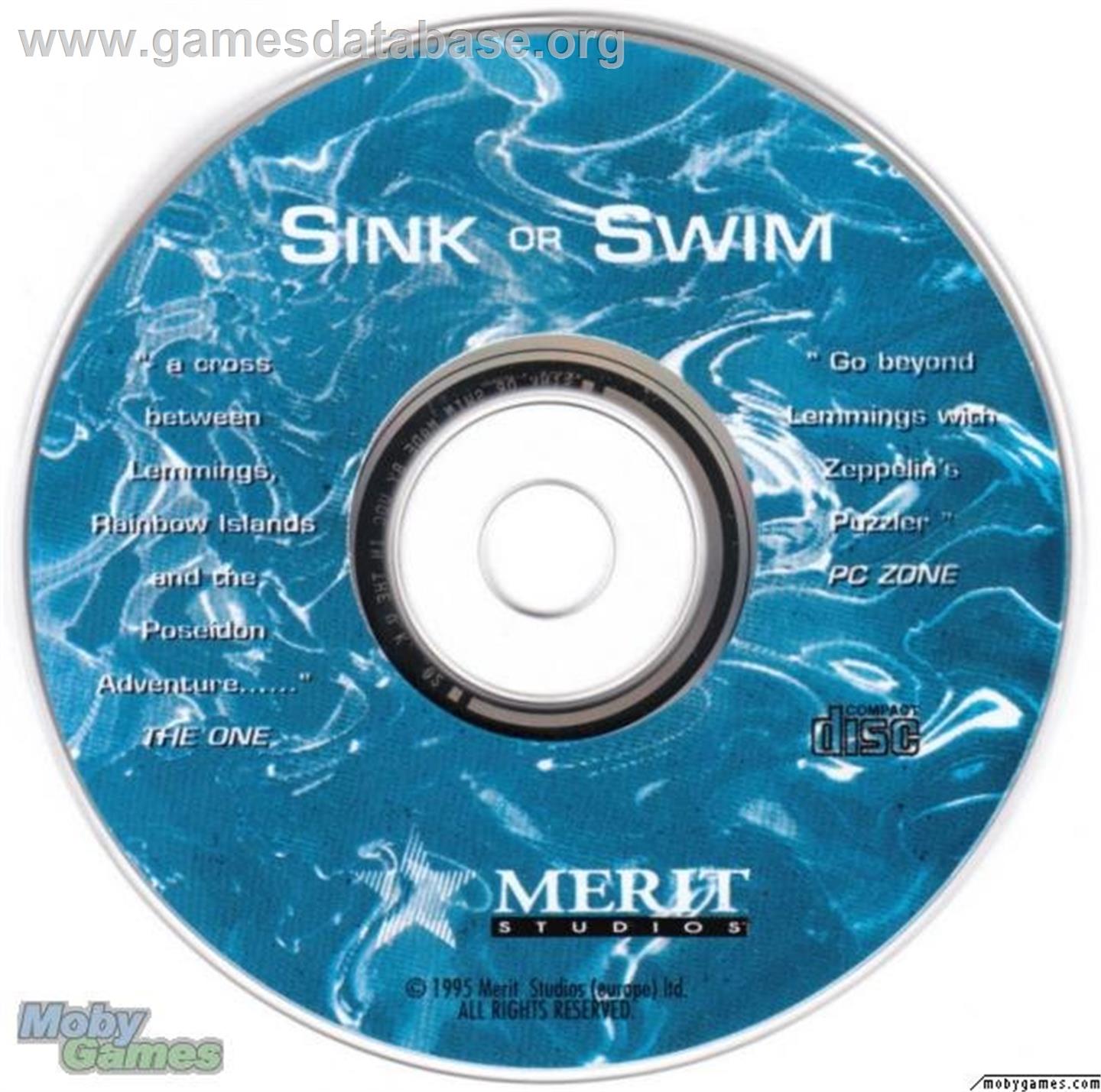 Sink or Swim - Microsoft DOS - Artwork - Disc