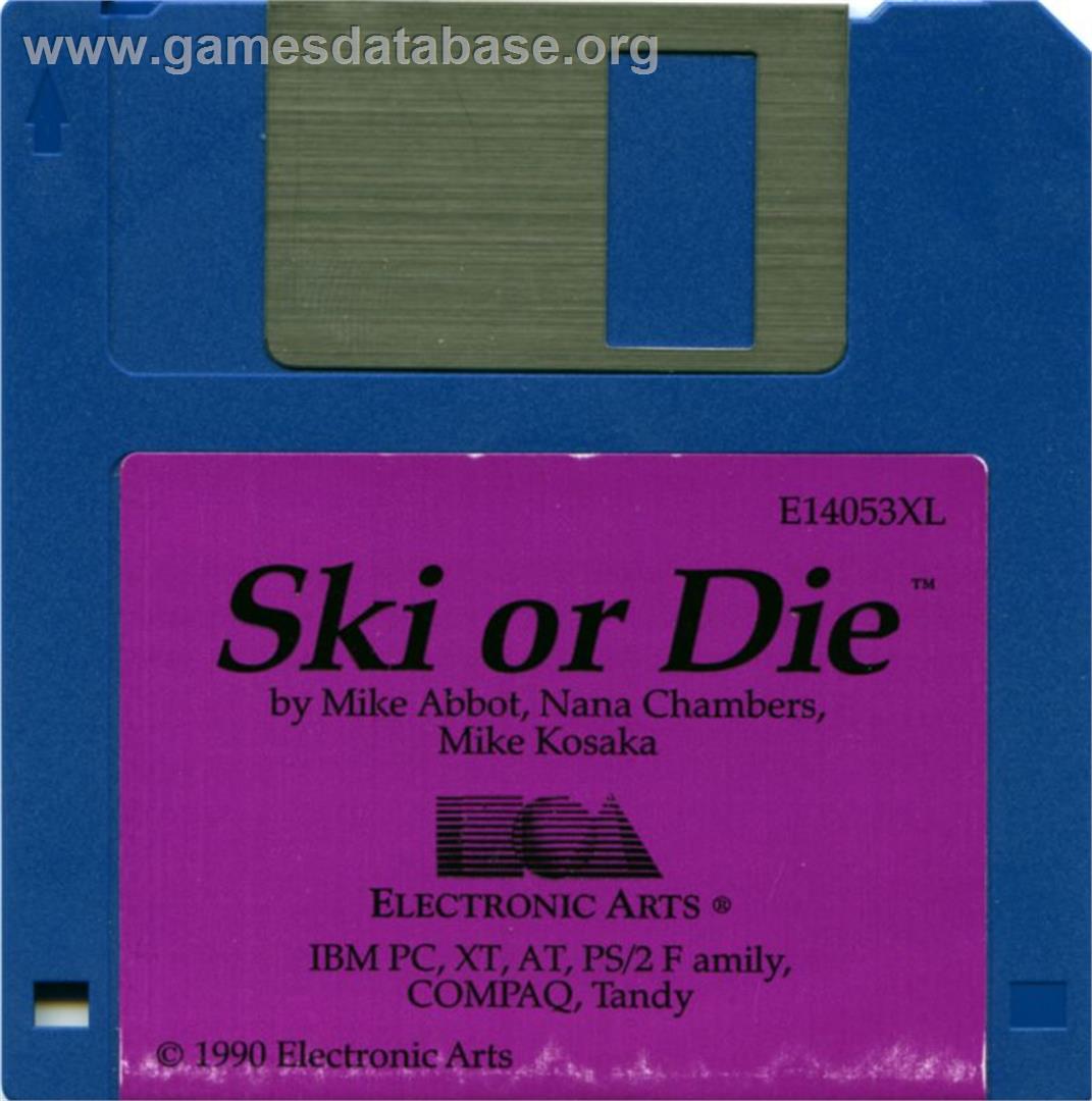 Ski or Die - Microsoft DOS - Artwork - Disc
