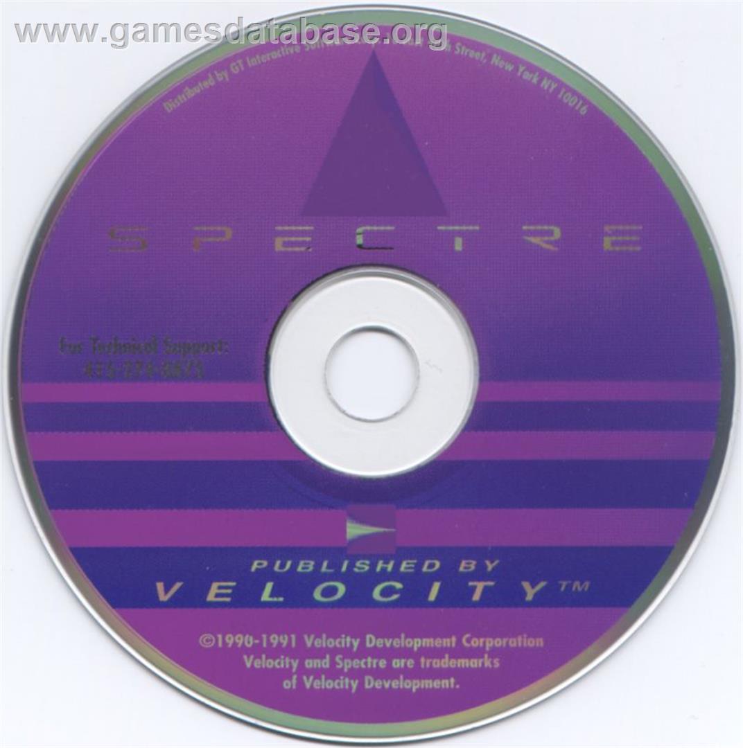 Spectre - Microsoft DOS - Artwork - Disc