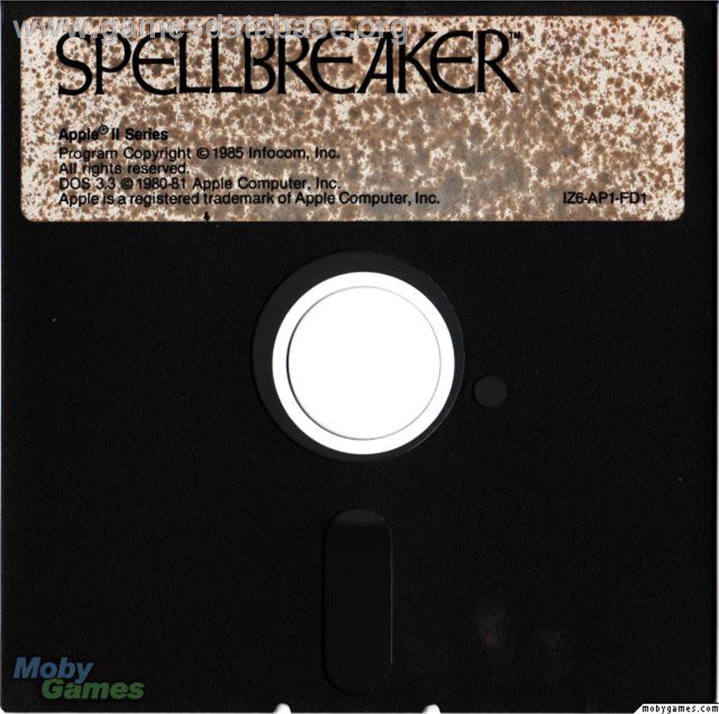 Spellbreaker - Microsoft DOS - Artwork - Disc