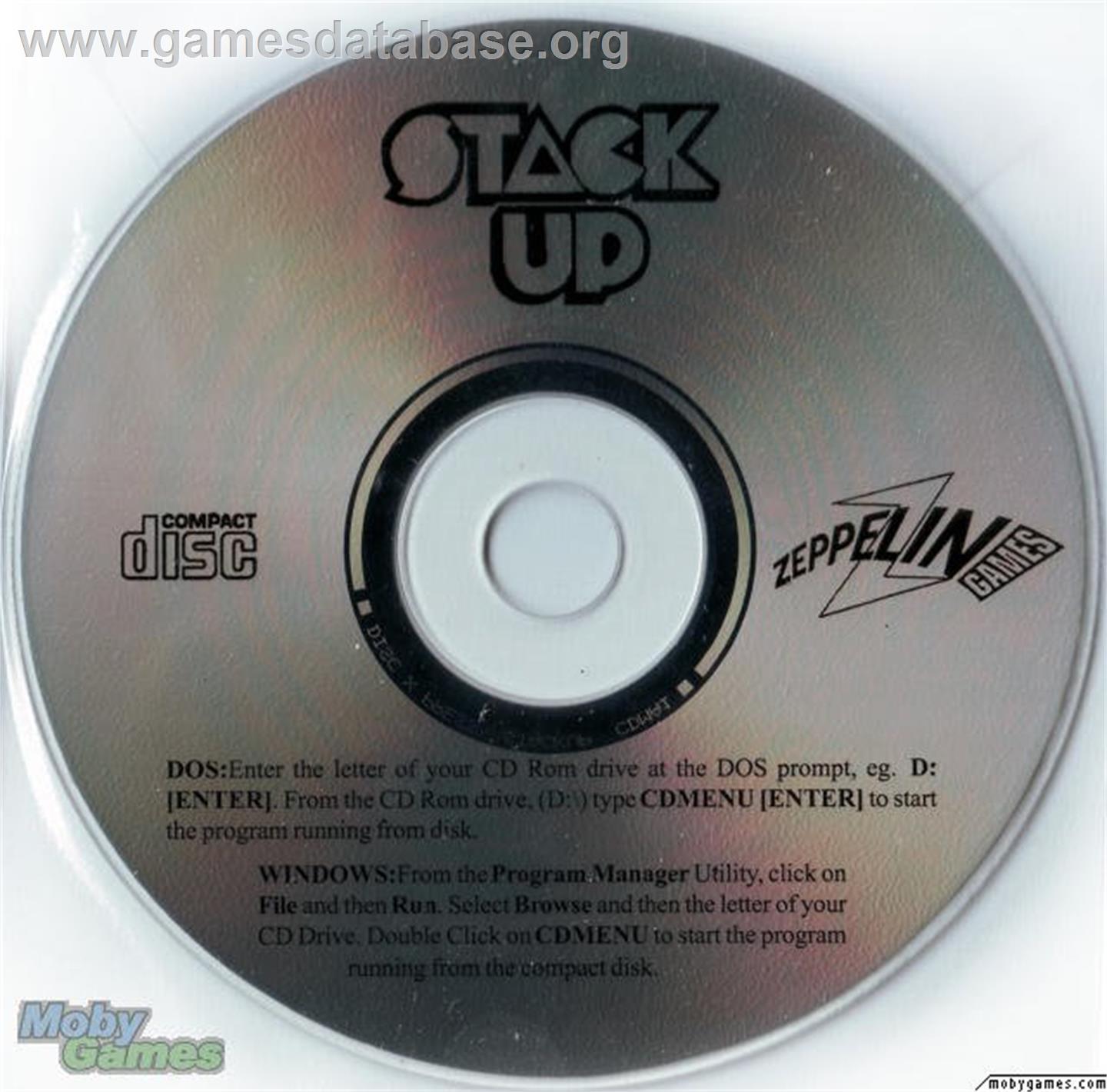 Stack Up - Microsoft DOS - Artwork - Disc