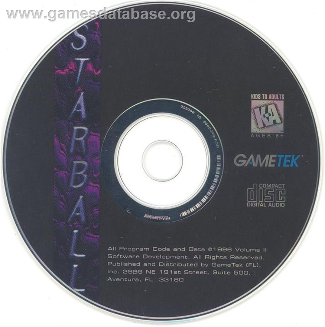 Starball - Microsoft DOS - Artwork - Disc