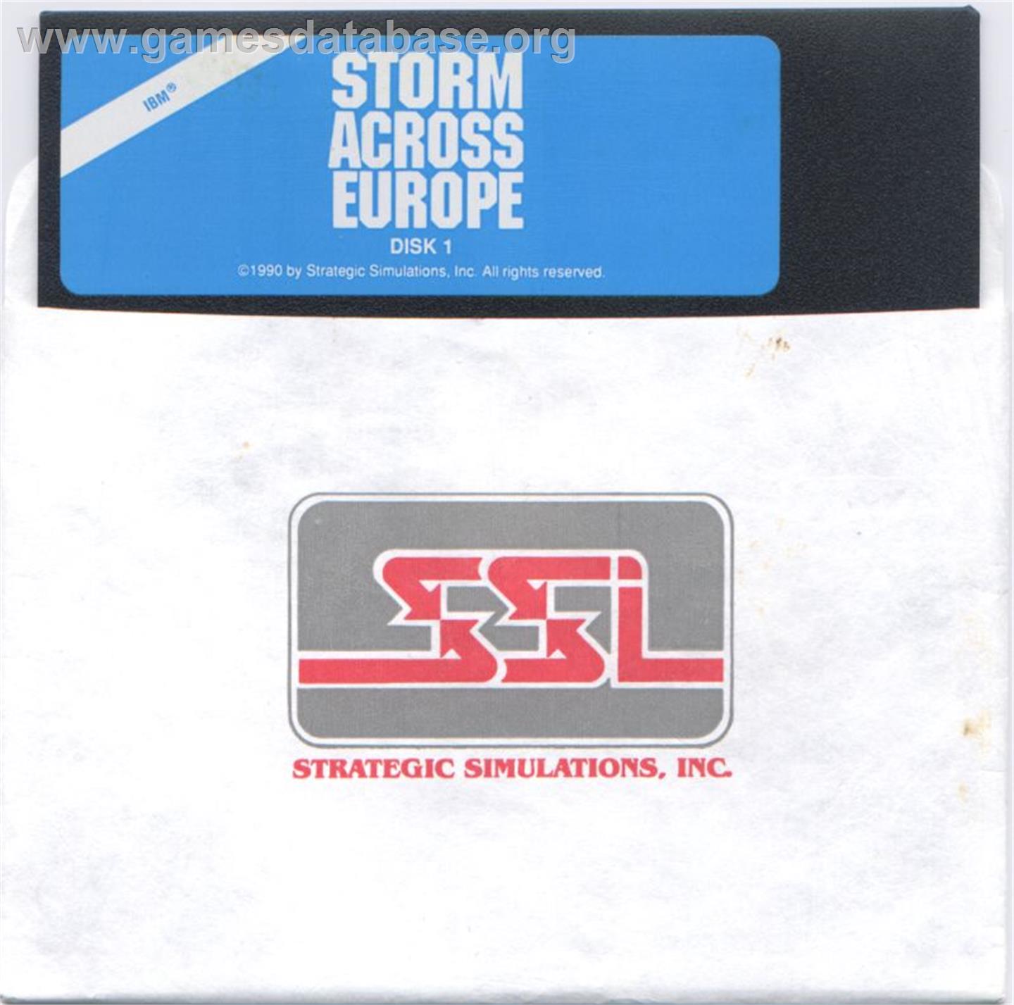 Storm Across Europe - Microsoft DOS - Artwork - Disc