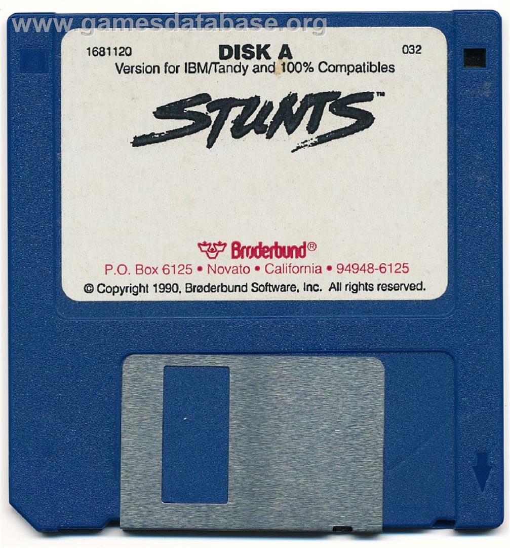 Stunts - Microsoft DOS - Artwork - Disc