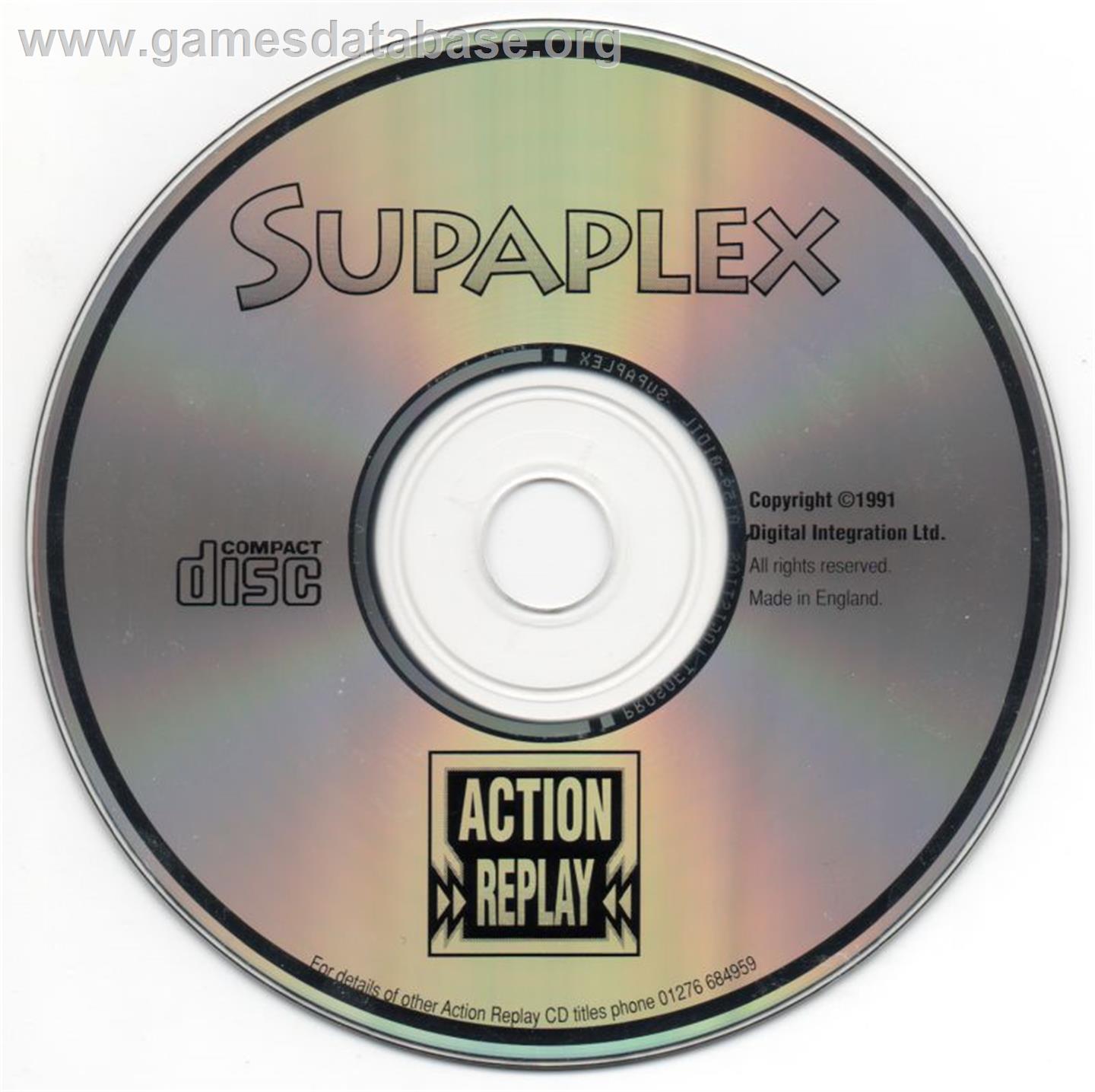 Supaplex - Microsoft DOS - Artwork - Disc