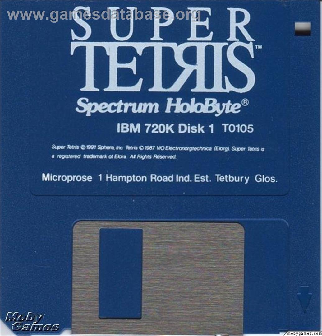 Super Tetris - Microsoft DOS - Artwork - Disc