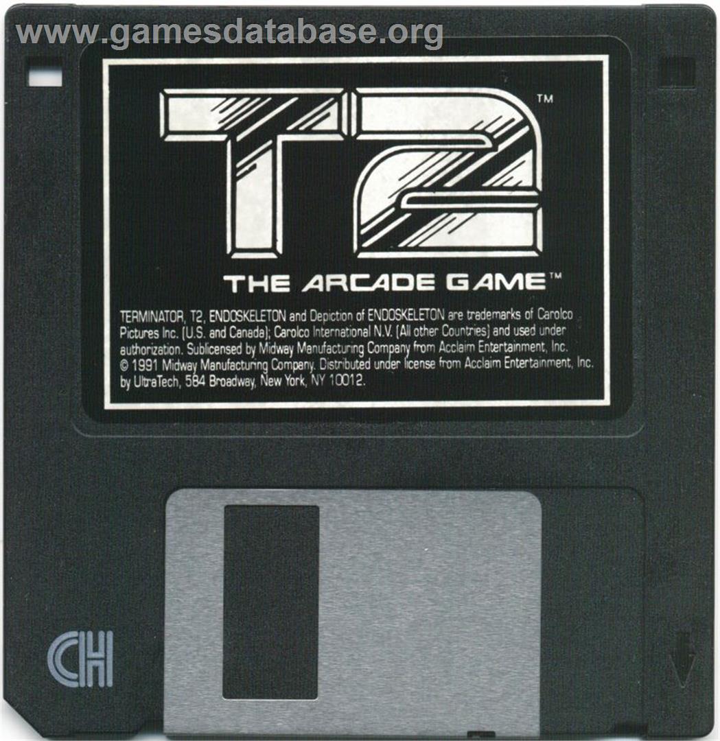 T2 -  The Arcade Game - Microsoft DOS - Artwork - Disc