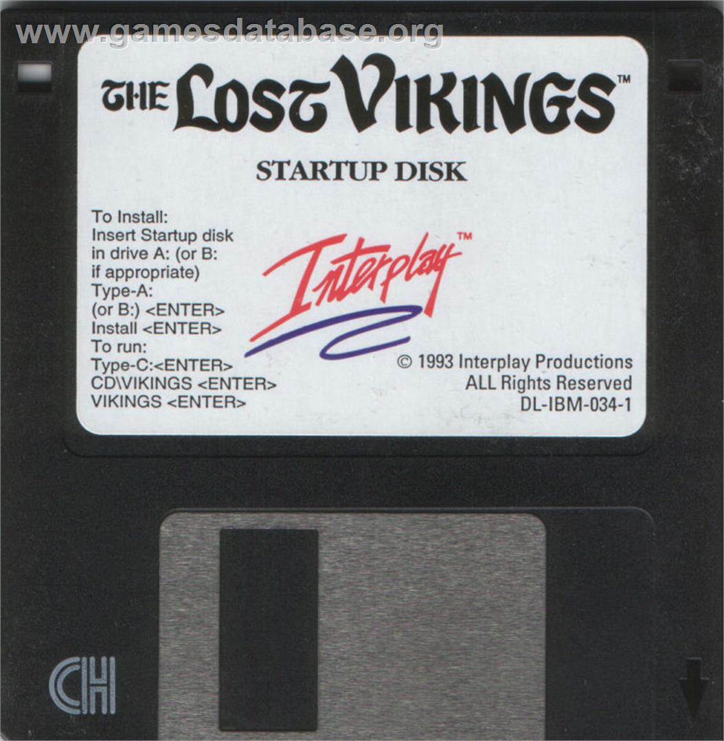 The Lost Vikings - Microsoft DOS - Artwork - Disc