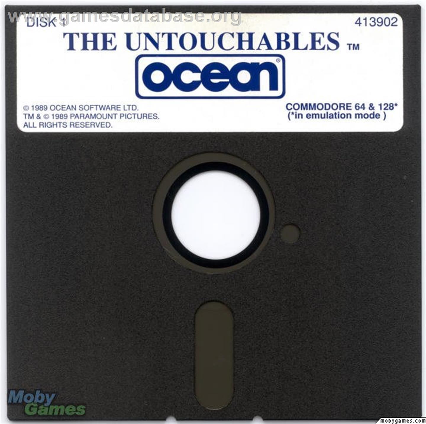 The Untouchables - Microsoft DOS - Artwork - Disc