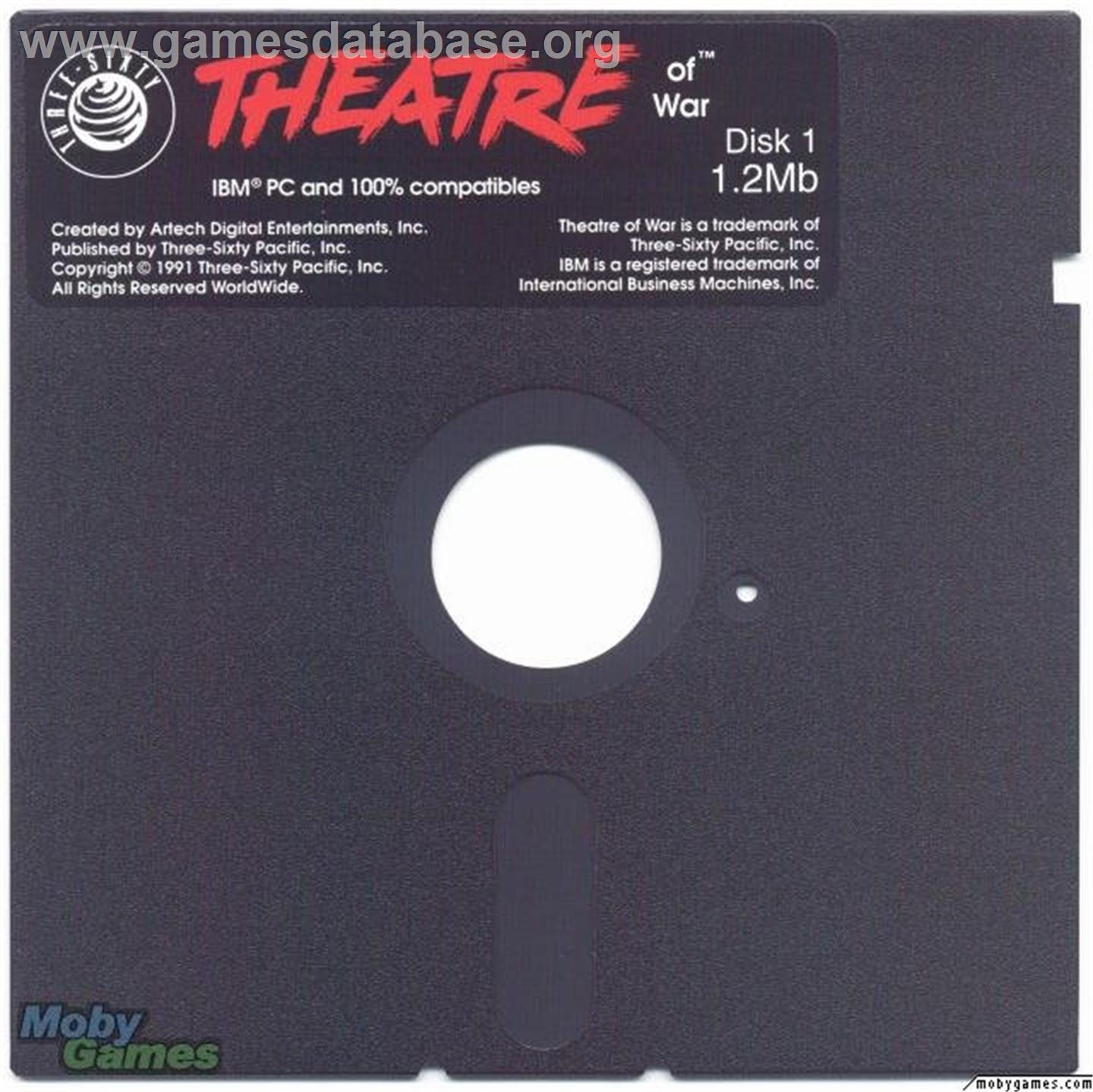 Theatre of War - Microsoft DOS - Artwork - Disc