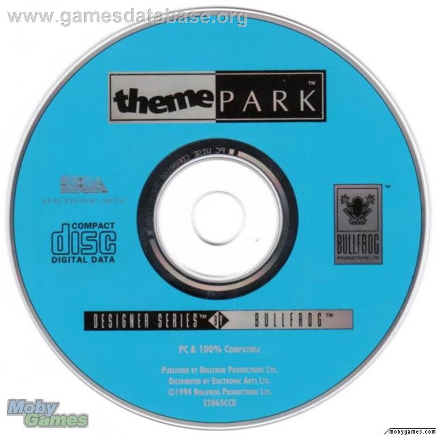 Theme Park - Microsoft DOS - Artwork - Disc