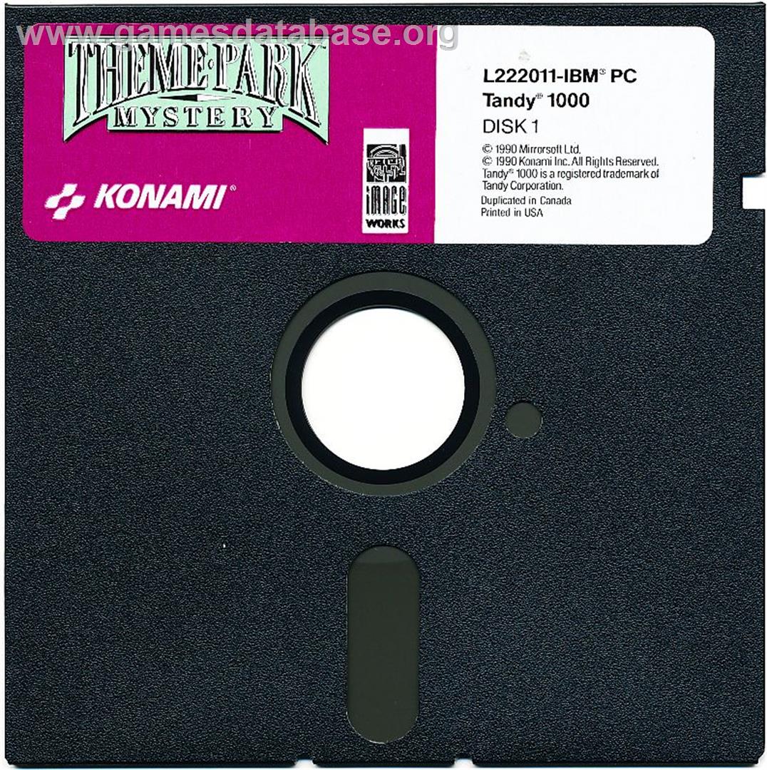 Theme Park Mystery - Microsoft DOS - Artwork - Disc