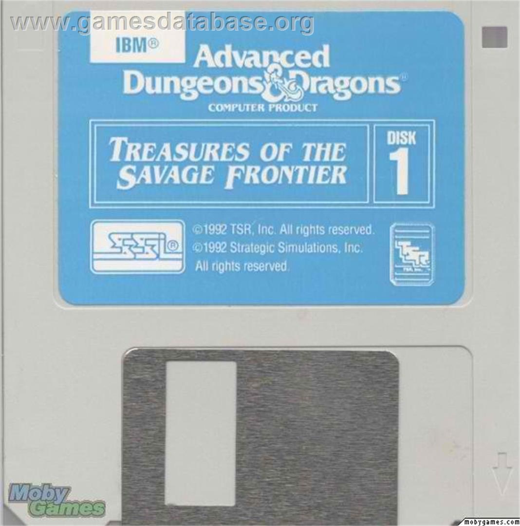 Treasures of the Savage Frontier - Microsoft DOS - Artwork - Disc
