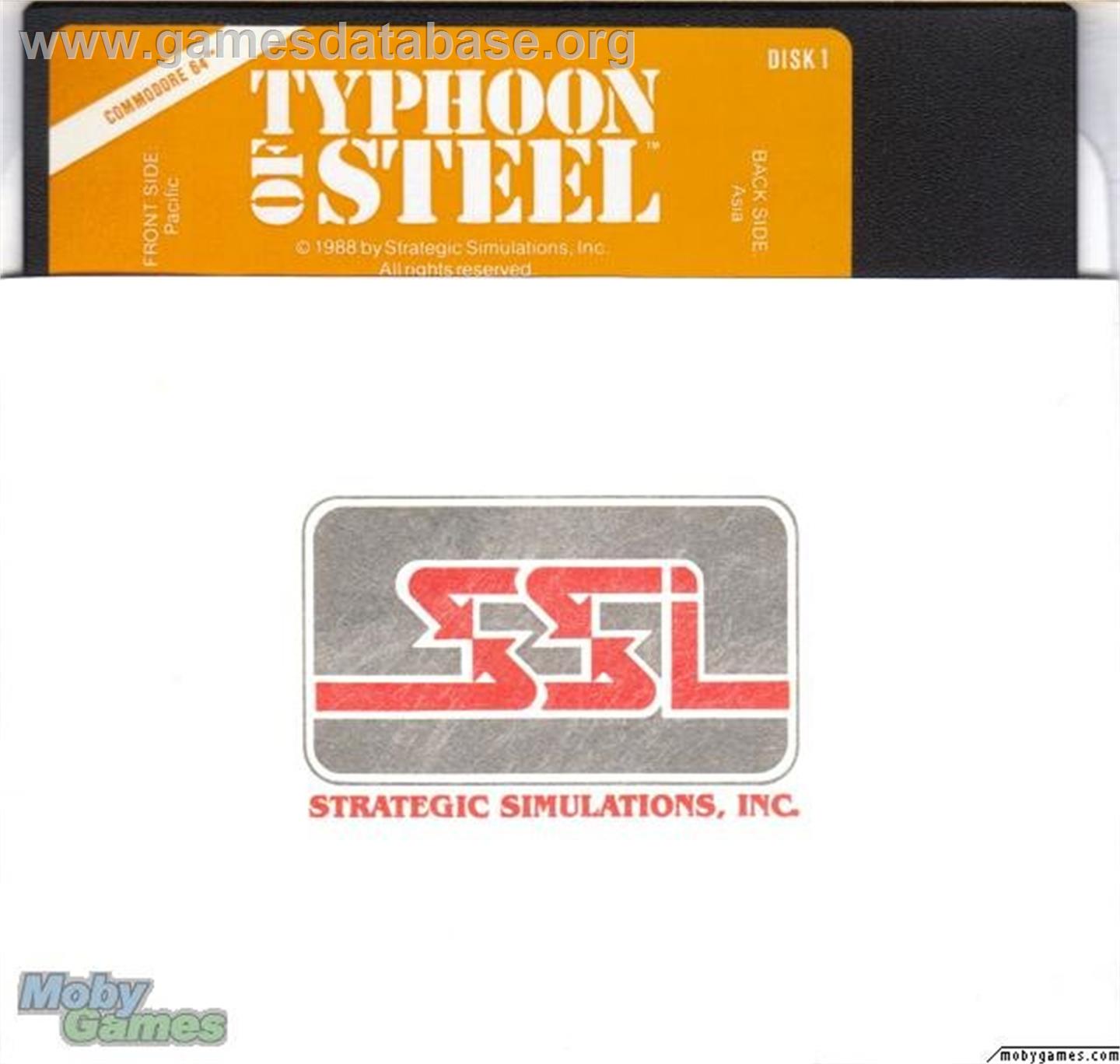 Typhoon of Steel - Microsoft DOS - Artwork - Disc