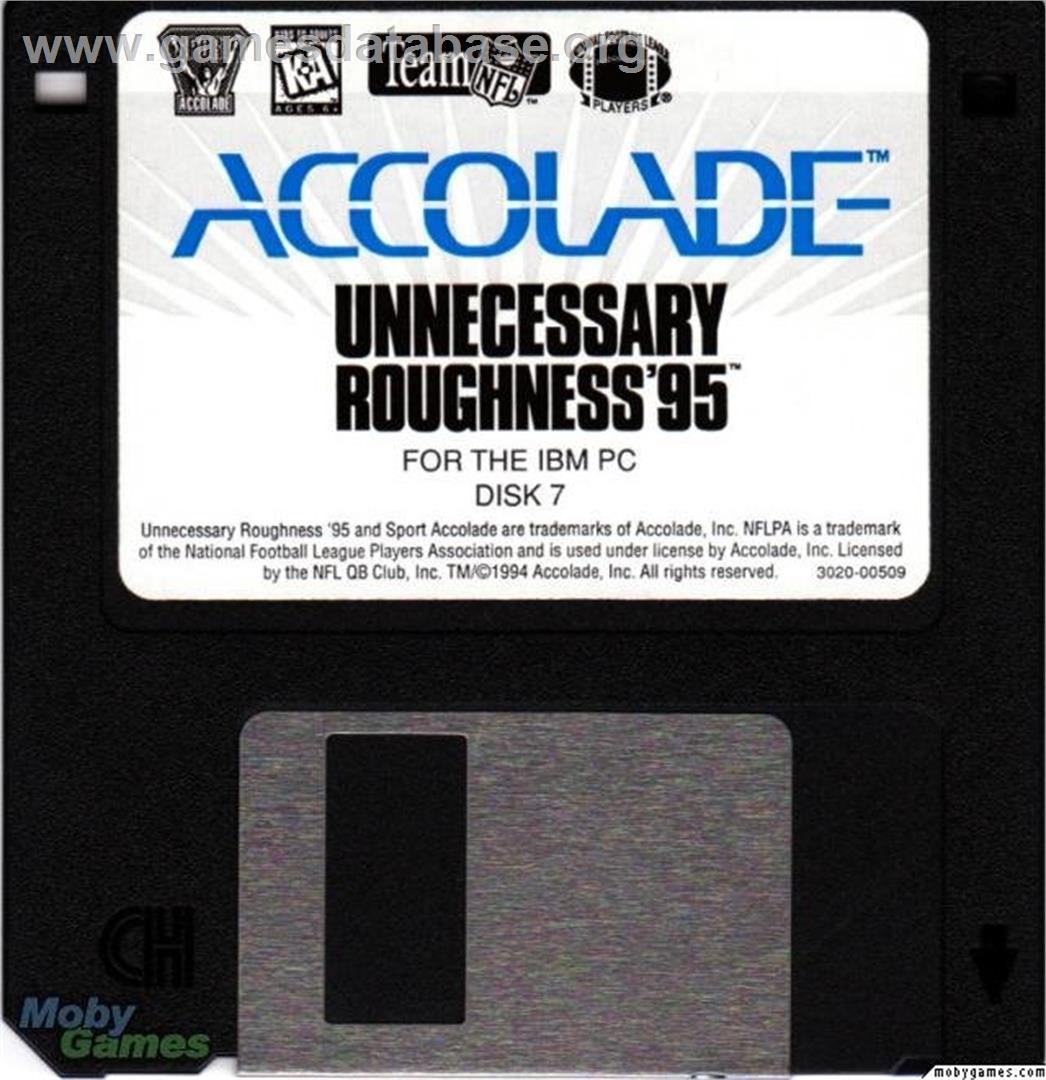 Unnecessary Roughness '95 - Microsoft DOS - Artwork - Disc