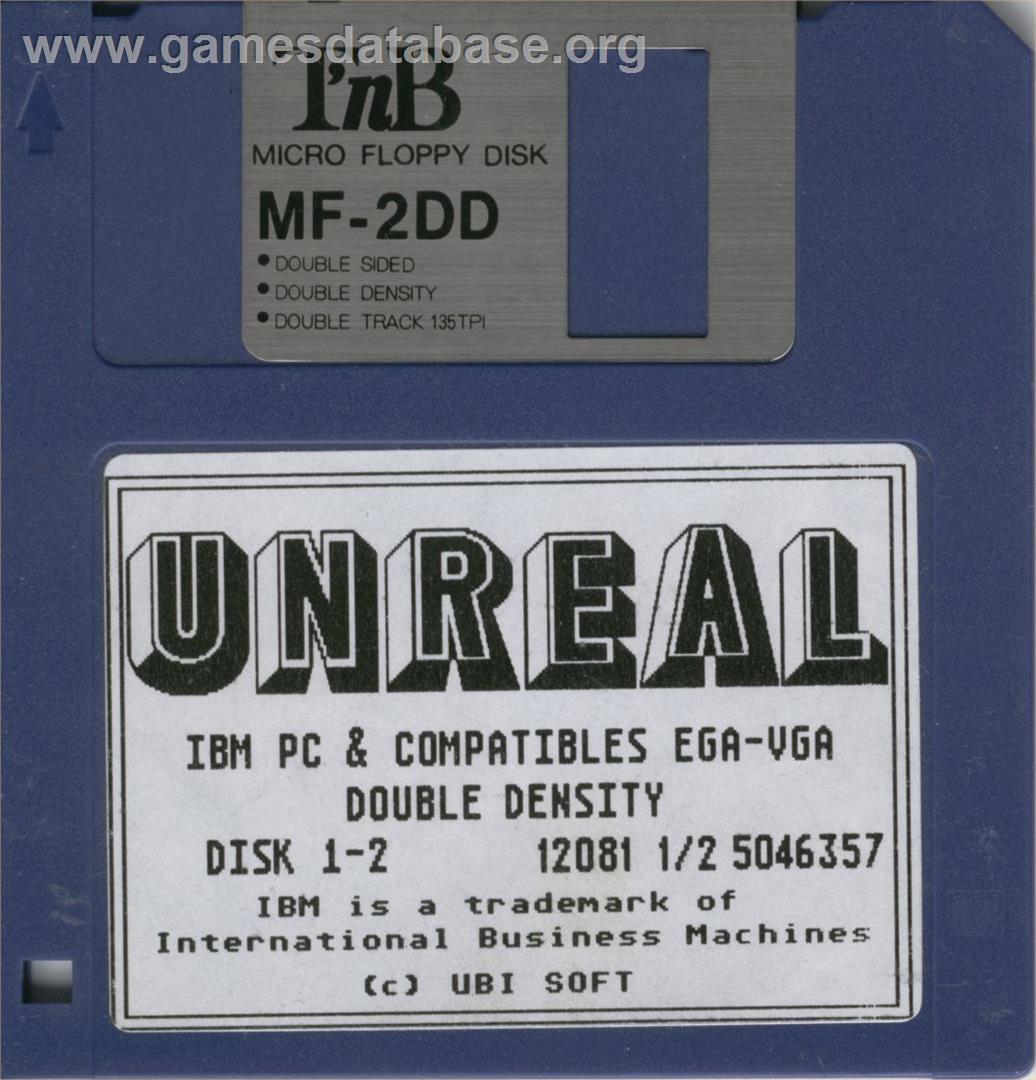 Unreal - Microsoft DOS - Artwork - Disc
