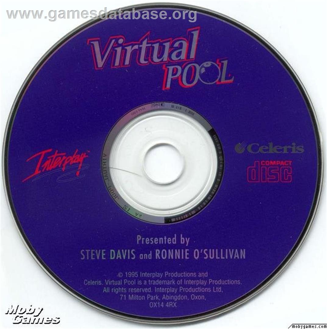 Virtual Pool - Microsoft DOS - Artwork - Disc