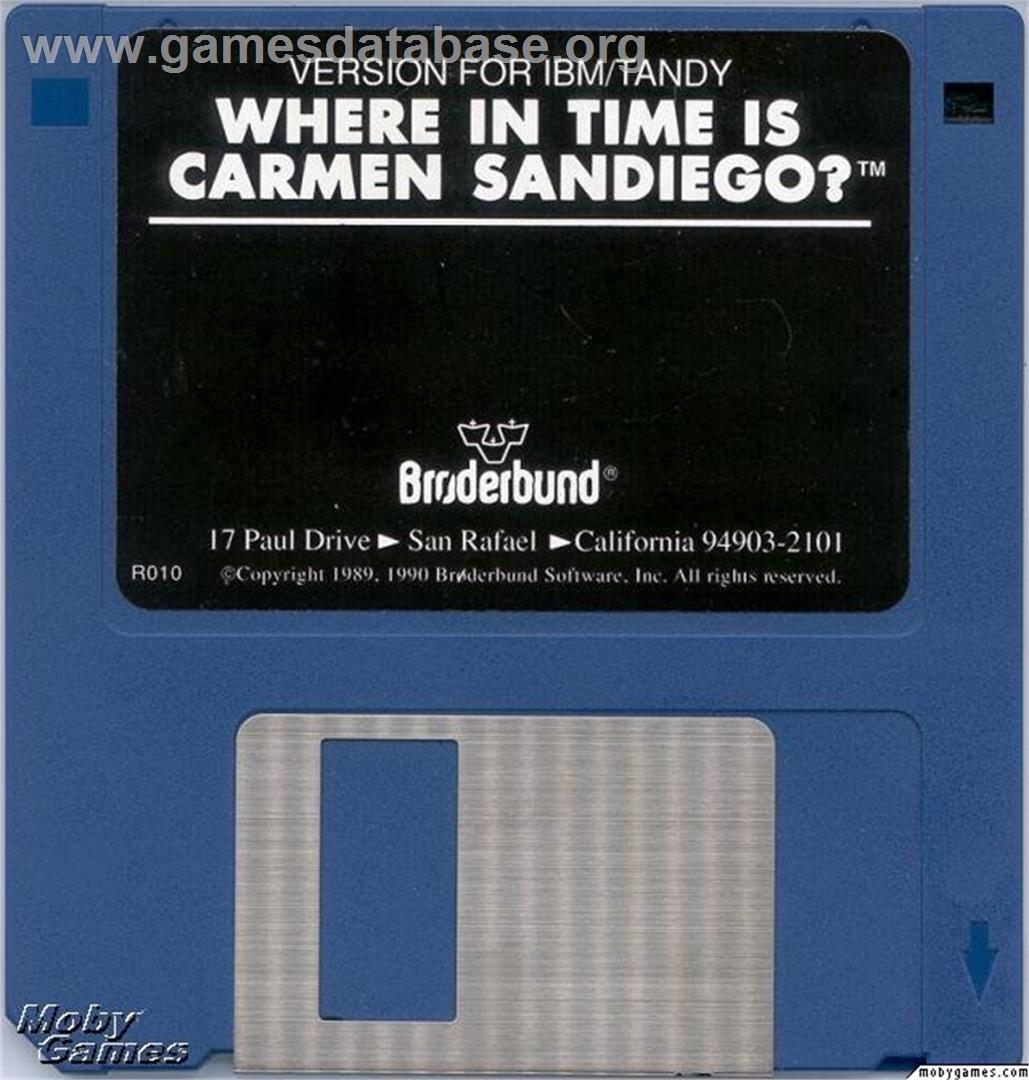 Where in Time is Carmen Sandiego - Microsoft DOS - Artwork - Disc