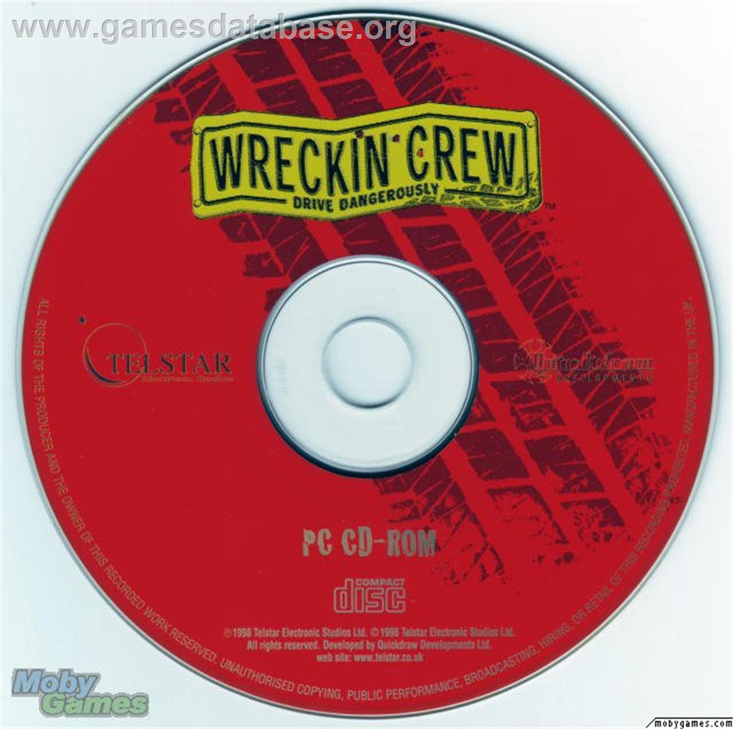 Wreckin Crew - Microsoft DOS - Artwork - Disc