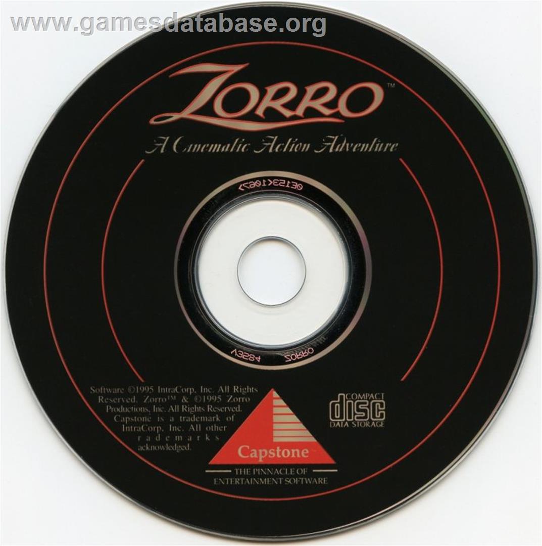 Zorro - Microsoft DOS - Artwork - Disc