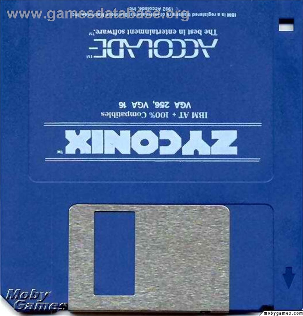 Zyconix - Microsoft DOS - Artwork - Disc