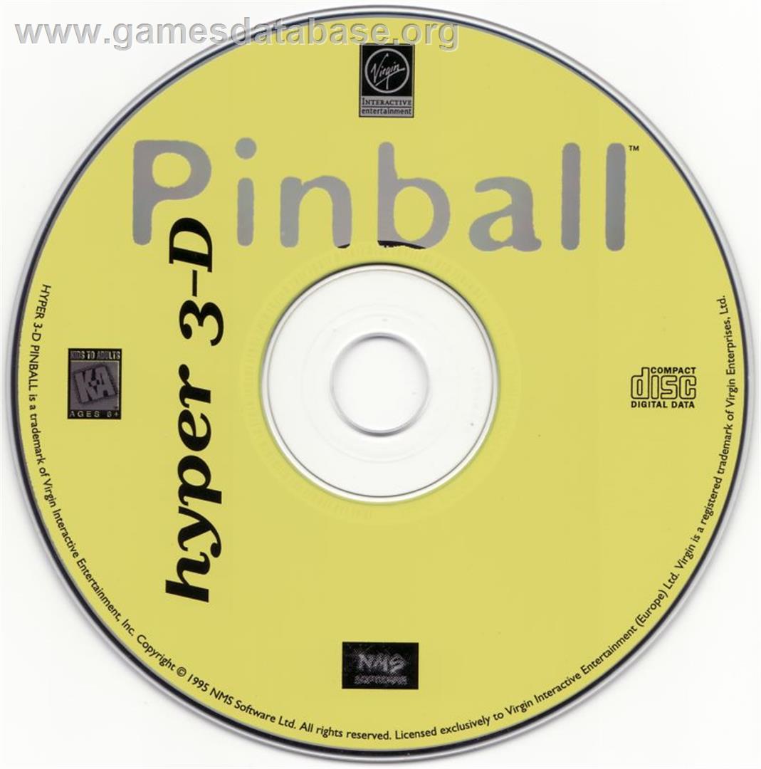 hyper 3-D Pinball - Microsoft DOS - Artwork - Disc