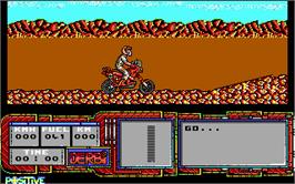 In game image of African Trail Simulator on the Microsoft DOS.