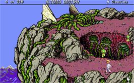 In game image of Altered Destiny on the Microsoft DOS.