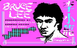 In game image of Bruce Lee on the Microsoft DOS.