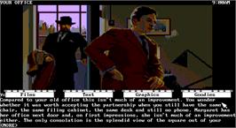 In game image of Corruption on the Microsoft DOS.